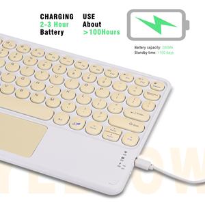 Nuevo <span class=keywords><strong>Teclado</strong></span> Inalámbrico Mini Ultra Delgado con Touchpad BT <span class=keywords><strong>de</strong></span> 78 Teclas, Ambidiestro, <span class=keywords><strong>para</strong></span> Laptop y iPad Pro, <span class=keywords><strong>de</strong></span> Proveedor OEM - Product Image 5