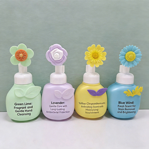 Espuma de Mousse Personalizada de 200 ml con Bomba en Forma de Flor para Champú, Jabón de Manos y Gel de Ducha, Jabón de Espuma con Forma de Pata de Gato - Product Image 1