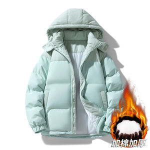 Veste matelassée en coton pour homme avec logo personnalisé, en cachemire, hiver 2025, nouvelle collection, épaisse, chaude et résistante au froid - Product Image 3