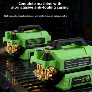 Máquina de Lavagem de Carro Elétrica Doméstica 220V, Limpeza de Alta Pressão, Bomba Pequena Portátil 2000W, Pressão de 40kg - Product Image 4