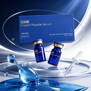 เซรั่ม GHK คอปเปอร์ เปปไทด์ เอสเซนส์บูสเตอร์ ผลิตภัณฑ์บำรุงผิวหน้าจากเกาหลี ผ่านการทดสอบโดยแพทย์ผิวหนัง ไม่ทดลองกับสัตว์ รับผลิตแบบ OEM - Product Image 1
