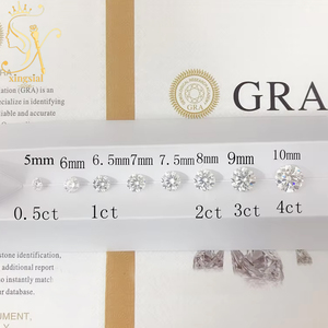 Elmas testi geçmek ince mükemmel yuvarlak kesim gevşek taş GRA sertifikalı 0.5ct 5ct D renk beyaz serbest moissanit taş - Product Image 3