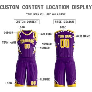 Uniforme de Baloncesto Personalizado con Nombre y Número, Pantalones Cortos, Ropa Deportiva para Hombre y Jóvenes, Cuello en V, Sublimado, Absorbe la Humedad - Product Image 3
