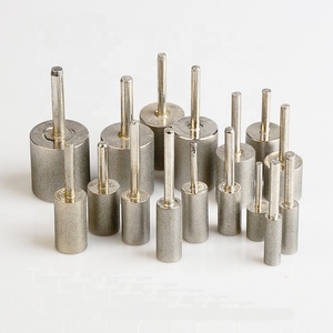 Hình Trụ Kim Cương Burs Gắn Điểm Đặt Đầu Mài <span class=keywords><strong>Bit</strong></span> Cho Đá Cẩm Thạch Ngọc Bích - Product Image 3