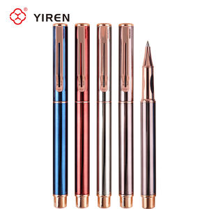 गुलाब सोने की क्लिप के साथ yiren कस्टम धातु रोलबॉल पेन के साथ कार्यालय के लिए उपहार पेन - Product Image 1