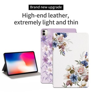Funda para Tablet con Diseño Artístico de Flores, Plegable, con Soporte, Protectora para <span class=keywords><strong>Realme</strong></span> <span class=keywords><strong>Pad</strong></span> 3 11.61" - Product Image 1
