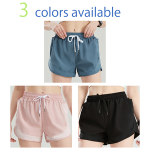Nouveau Design Femmes Plus Tailles Élastique Taille Haute Doublure D'entraînement Athlétique Sports Biker Court Gym Running Yoga Shorts Avec Poche 036 - Product Image 3