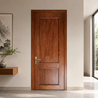Porte intérieure moderne à 5 panneaux encastrés, peinte en blanc, isolation phonique, taille personnalisée pour chambre, salon, salle de bain, hôtel