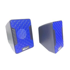 Hotma Portable <b>Speaker</b> <b>USB</b> Powered 5V Blue Mesh Design For Desktop Laptop Use - Product Image 2