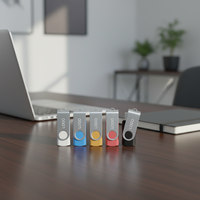 Nouvelle clé USB pivotante de taille compacte 57*19*10.6mm, USB 2.0 haute vitesse, cadeau personnalisé, clé USB 128 Go avec garantie de 2 ans