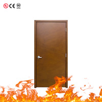 Porte de bureau en bois massif sans peinture, résistante au feu et à l'humidité, surface finie écologique