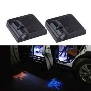 Wireless 3D Porta Auto di Cortesia HA CONDOTTO LA Luce di Marchio di Benvenuto Dell'ombra Del Fantasma Proiettore Laser Luci Personalizzate LED Logo del Portello di Automobile Luce per Le Auto