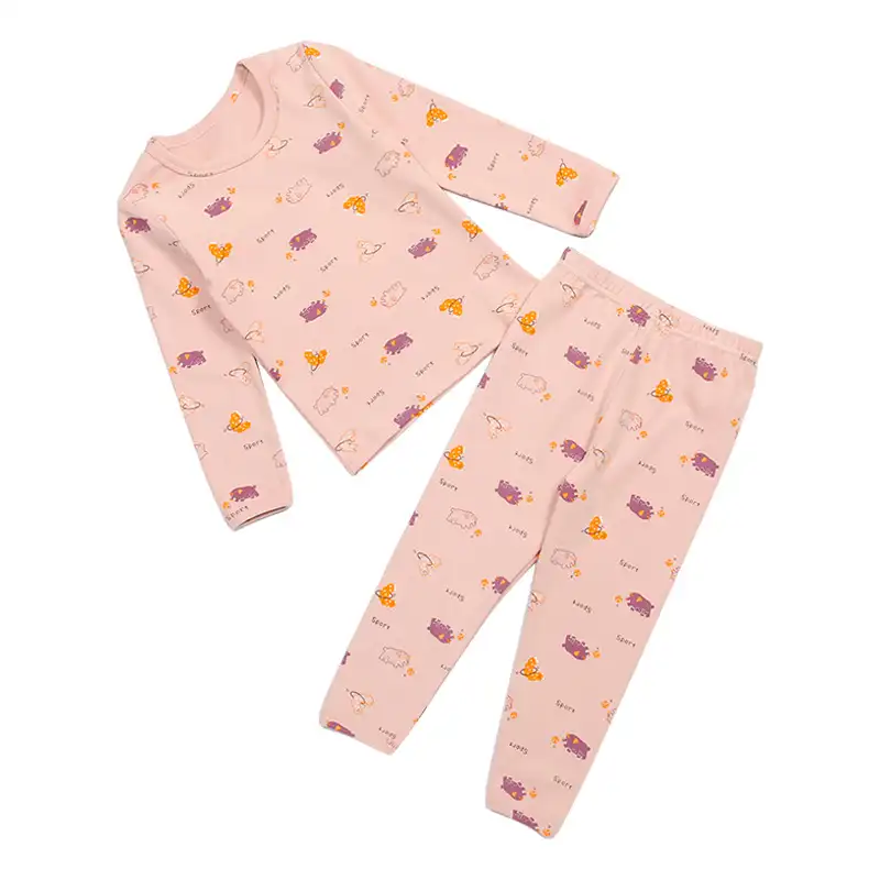 Conjunto de pijama de algodón con estampado personalizado para niños y niñas, conjunto de 2 piezas, novedad, venta al por mayor, 2022
