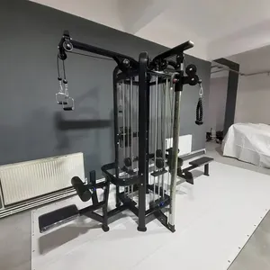 Equipo de gimnasio comercial polea ajustable Cruce de cable de entrenamiento de fuerza de 4 estaciones