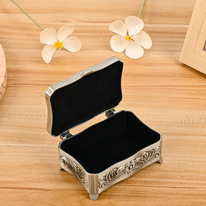 Dropshipping Shopify Metal Cosmetic Box Vintage Jewelry Case Enamel Storage Organizer <b>Lighter</b> Holder Gift - Product Image 3