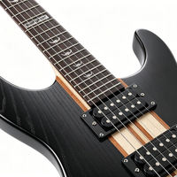 Instrumen Senar EARTHGRACE D-300 Gitar Elektrik Berkualitas Tinggi Two Shake One Piece Warna Hitam Matte dan Warna Matte