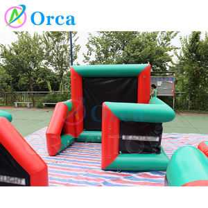 קיר בונקר מתנפחים קיר עבור מסחרי חץ וקשת חיצונית מסחרי משחק יריות קיר מתנפחים בונקר - Product Image 4