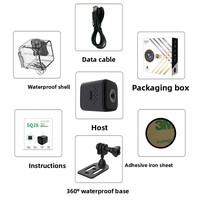 Caméra de sport extérieure étanche SQ28 HD 1080p avec microphone intégré, insertion de carte sans fil et enregistrement direct