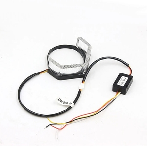 Anillos <span class=keywords><strong>de</strong></span> Halo <span class=keywords><strong>LED</strong></span> <span class=keywords><strong>de</strong></span> 2.5 y 3 Pulgadas, 5D, Cristal, WRGB, Control por Aplicación, Ojos <span class=keywords><strong>de</strong></span> Ángel, DRL, I8, I9, Lámpara <span class=keywords><strong>de</strong></span> Advertencia Delantera Universal para Automóvil, Multicolor - Product Image 6