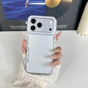 Nouvelle arrivée <span class=keywords><strong>Coque</strong></span> de téléphone antichoc en TPU+PC avec cadre de caméra couleur unie et paillettes époxy pour XIAOMI 17T PRO 5G - Product Image 4