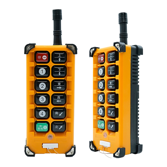 Stable Performance IP65 Waterproof Transmitter Receiver Crane Wireless Industrial Remote Controller 225M Range CE FCC RoHS