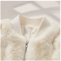 Damen Baseball-Kragen Natürliche Nerzfell-Jacke mit Reißverschluss Kurzer Mantel Lässige Luxuriöse Echte Nerzfell-Winteroberbekleidung