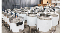 Ferme Steam50L/100L/300/500l pasteurisé plante champignon substrat jus de fruits yaourt petit oeuf lait pasteurisation Machine