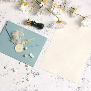 Sobre de papel de embalaje personalizado de cartón Kraft de regalo de agradecimiento con tarjeta impresa