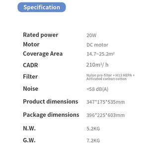 Vente en gros <span class=keywords><strong>meilleur</strong></span> Tuya Wifi intelligent fumée <span class=keywords><strong>purificateur</strong></span> <span class=keywords><strong>d</strong></span>'<span class=keywords><strong>air</strong></span> nettoyant à faible bruit chambre Uvc <span class=keywords><strong>ioniseur</strong></span> négatif maison <span class=keywords><strong>purificateur</strong></span> <span class=keywords><strong>d</strong></span>'<span class=keywords><strong>air</strong></span> avec filtre Hepa - Product Image 2
