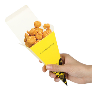 BBiodegradable Custom Logo Printed Popcorn Chicken box Takeaway Fast Food Containers Packaging Boxes
