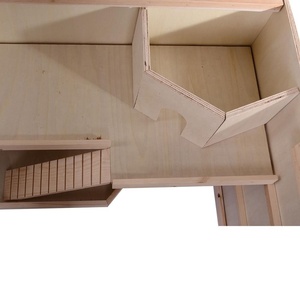 Casa para Hámster Grande de Madera de Abeto, Ecológica, Transpirable y Resistente al Viento, con Color Personalizable y Logotipo Personalizado, Jaula de Juego para Animales Pequeños - Product Image 5