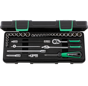 Jeu de clés à douilles Stahlwille <span class=keywords><strong>33</strong></span> pièces 1/4'' (métrique et impérial) : Kit de précision professionnel pour un fixation polyvalente et rapide - Product Image 1