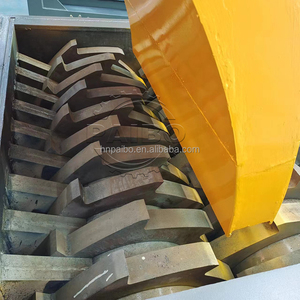 Pisau dapat dilepas poros ganda mesin penghancur potongan logam kawat tembaga pencacah peralatan limbah kabel Shredder - Product Image 2