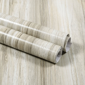 Película de PVC con Grano de Madera Moderno para Decoración de Muebles, Revestimiento Impermeable Resistente <span class=keywords><strong>a</strong></span> los Arañazos, Uso en Hoteles, Prensado al Vacío - Product Image 2