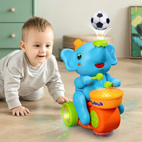 Ballon souffleur multifonctionnel en forme d'éléphant, jouet tambour pour bébé, en plastique, pour le développement de l'intelligence, éducatif, universel, pour voiture