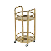 Chariot de service buffet et à vin en acier inoxydable à 3 niveaux, design moderne, très vendu, capacité de 10 L pour usage hôtelier