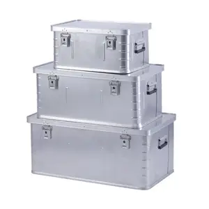 Aluminum Storage Box Lightweight Durability Metal Alu Box Aluminum Storage Transport Box Case