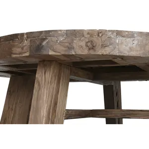 Table basse en teck recyclé 140x140x45 ronde Prof. - Product Image 4