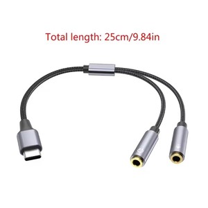 Tai nghe mic Splitter Adapter 3.5mm/USB tai nghe & Mic adapter 3.5mm nam đến 3.5mm Nữ Cáp thưởng thức âm thanh rõ ràng - Product Image 1