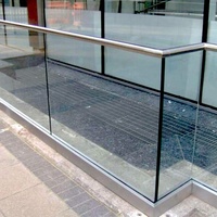 U rail avec le meilleur prix balustrade en verre de courrier