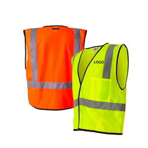 <span class=keywords><strong>Gilet</strong></span> de sécurité réfléchissant extérieur <span class=keywords><strong>jaune</strong></span> fluorescent à LED haute visibilité direct d'usine avec poches - Product Image 1