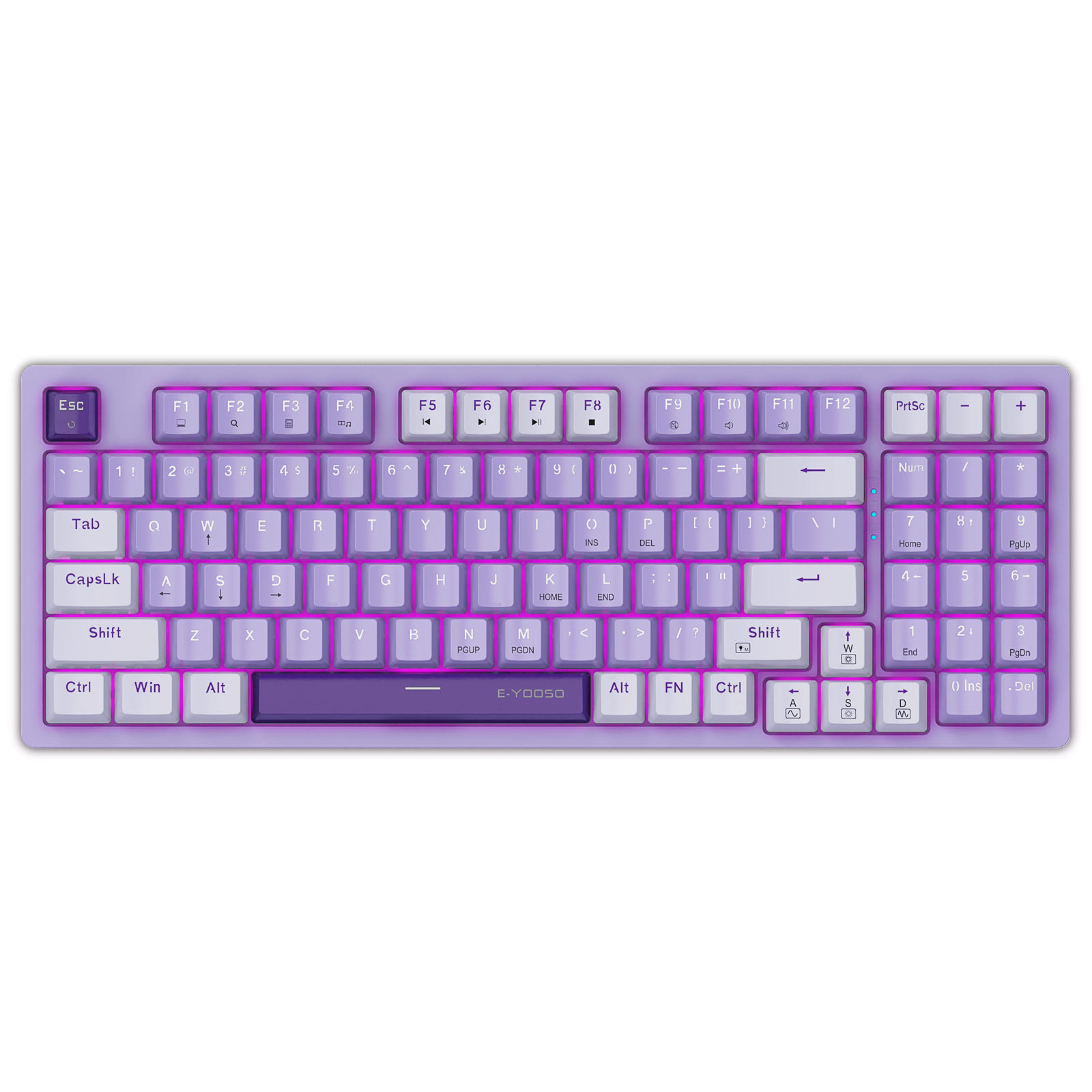 Wired Mechanical Keyboard E-yooso Z-94: USB Type-C, Hot-Swap, RGB