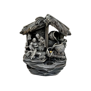 Fuente de Agua Decorativa con Escena de Natividad, Adorno Navideño con Circulación de Agua, Decoración para Patio Interior y Exterior - Product Image 1