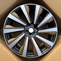 DJJ Roues forgées 20 21 22 23 24 pouces PCD 5x120 Bandes de garniture dorées à surface usinée adaptées à Range Rover L322 L405 L460 L494