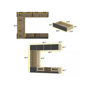 Custom wall <strong>units</strong> for living room High Quality Full Home Custom Cabinets for Modern Living Room Interiors - Product Image 4