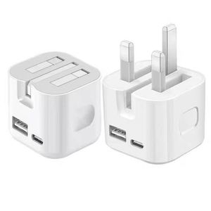 Original Folding UK 35W <b>USB</b> <b>C</b> Fast Charger QC3.0 Dual Port Travel Wall Charger for Phone13 14 15 16 17 Pro Max <b>Charging</b> Block - Product Image 1