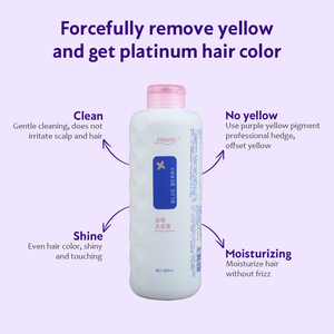<span class=keywords><strong>Champú</strong></span> Profesional Morado Anti-Amarillo para Cabello Decolorado, Protección del Color, Cuidado Capilar Orgánico, Venta al Por Mayor - Product Image 4