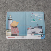 Pochette de carte d'identité en plastique PVC de haute qualité porte-carte de crédit bancaire en vinyle souple avec impression