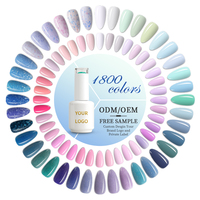 Label Pribadi Gratis Sampel Lapisan Dasar Karet Pemoles Gel Baru Hema Gratis Glitter Reflektif 15ML Pemoles Kuku Gel