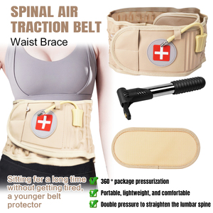 Ceinture de décompression <span class=keywords><strong>lombaire</strong></span> pour hommes et femmes, soulagement de la douleur au bas du dos, réglable, en caoutchouc, certifiée CE, dispositif de soutien articulaire - Product Image 4